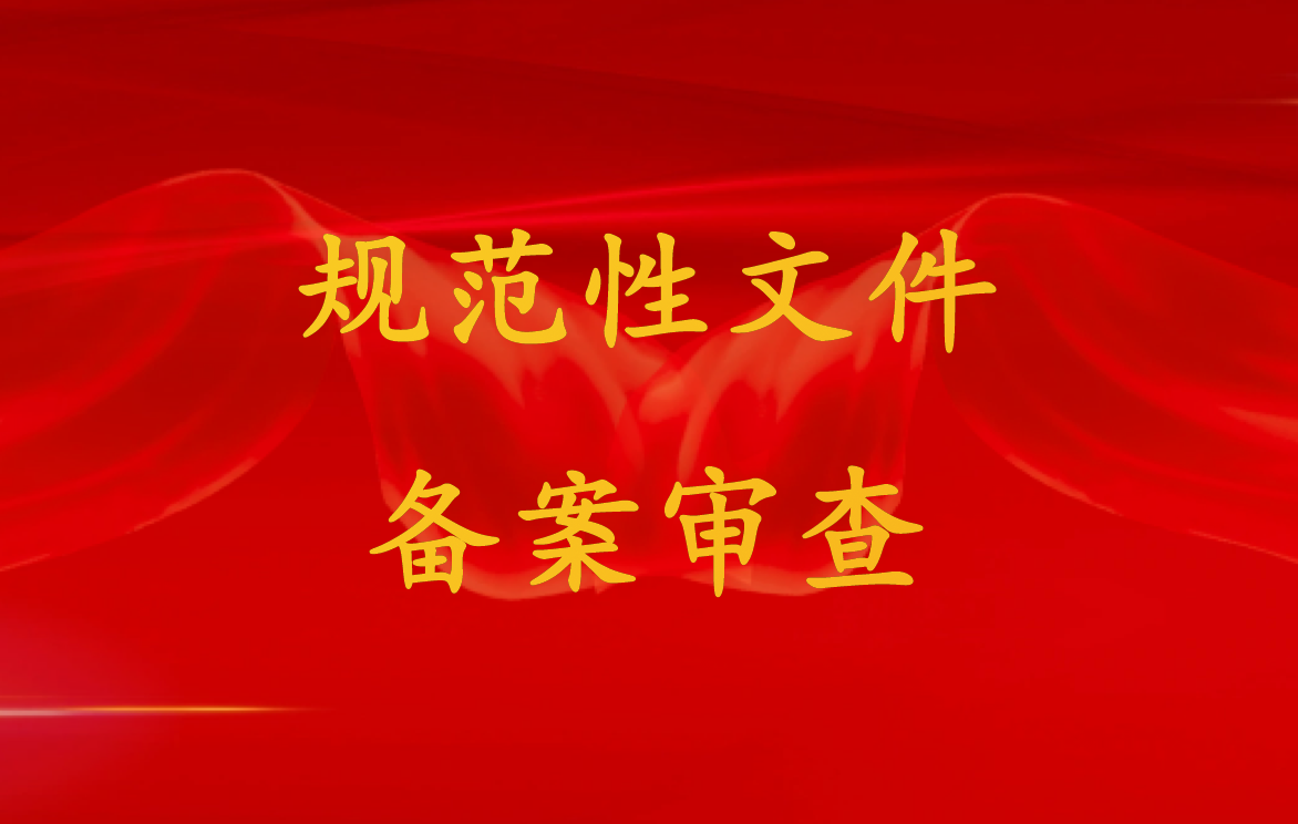 规范性文件备案审查